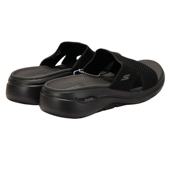 Skechers Women's Go Walk Arch Fit Worthy Sandals Color Black Size 9 M - Picture 3 of 12